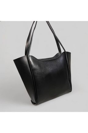 کیف دوشی مشکی زنانه چرم مصنوعی shining bag - کد 885545363
