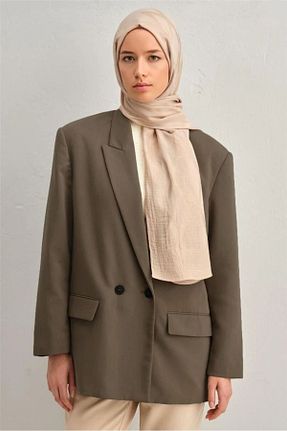 شال سرمه ای زنانه پنبه ای Armine - کد 885356820