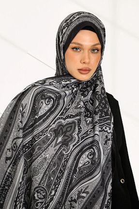 شال مشکی زنانه پنبه ای hijabchi - کد 885335049