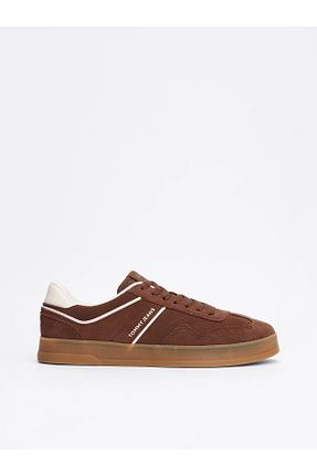 کفش اسنیکر قهوه ای مردانه بند دار Tommy Hilfiger - کد 885337148