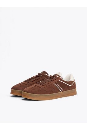 کفش اسنیکر قهوه ای مردانه بند دار Tommy Hilfiger - کد 885337148