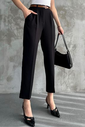 شلوار مشکی زنانه پارچه macharel jeans - کد 344455253
