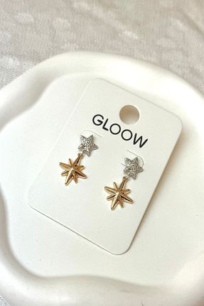 گوشواره جواهر طلائی میخ DEMOKAN - کد 885392716