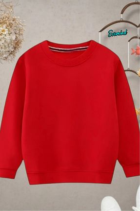 سوئیشرت قرمز بچه گانه چاپی Evomind - کد 885394239