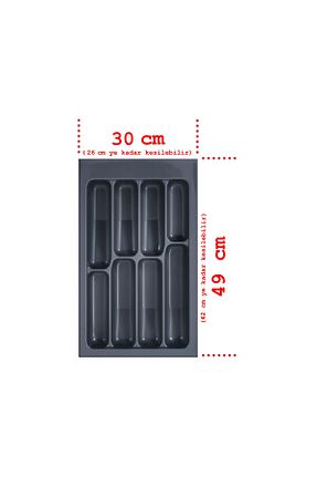 جای قاشق طوسی پلاستیک FULLAKS - کد 55800434