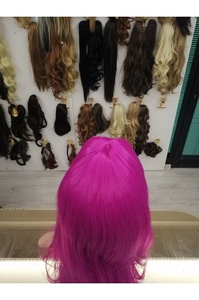 کلاه گیس صورتی زنانه DENİZ - کد 885419044
