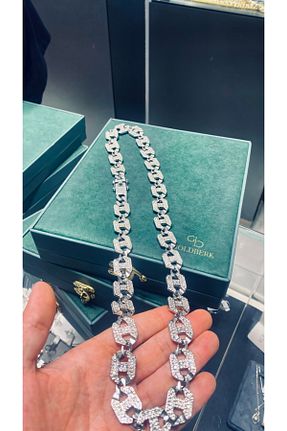 گردنبند استیل ( فولاد ) طوسی زنانه استیل (فولاد) Goldberk - کد 885446900