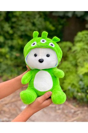 اسباب بازی مخملی سبز بچه گانه 30 cm farddad - کد 885448157