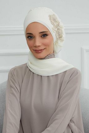 شال بژ زنانه شیفون Aisha