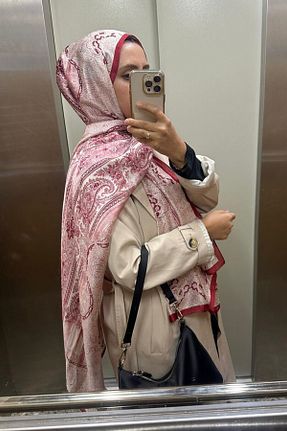 شال قرمز زنانه Merve Nayir - کد 875922754