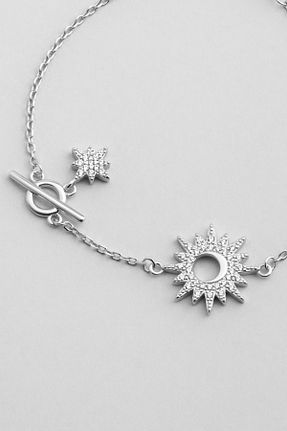 دستبند نقره سفید زنانه 925 عیار So Chic - کد 885488199