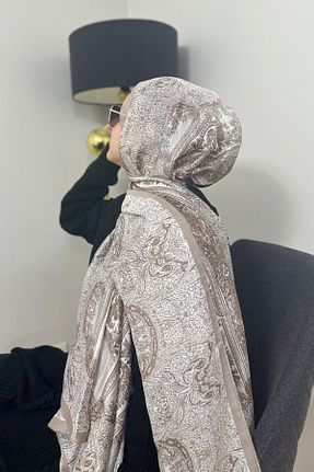 شال طوسی زنانه Merve Nayir - کد 882205076