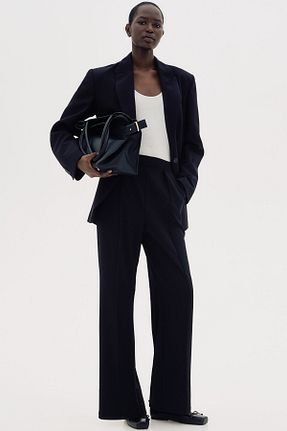 شلوار مشکی زنانه پنبه ای H&M - کد 858375673