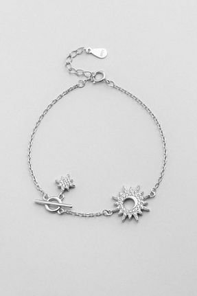 دستبند نقره سفید زنانه 925 عیار So Chic - کد 885488199