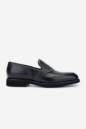 کفش لوفر مشکی مردانه چرم خالص Valmenti - کد 885481111