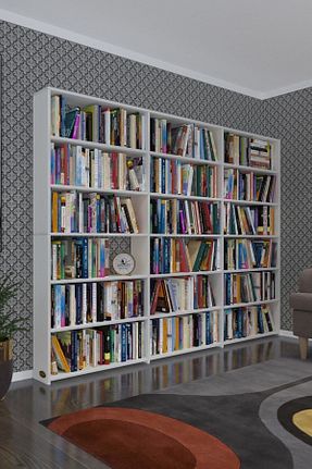 قفسه کتاب سفید 73 سانتی متر Kenzlife - کد 729649695