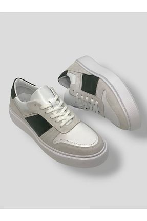 کفش اسنیکر سفید مردانه چرم اصل Vera Pelle Shoes - کد 885479859