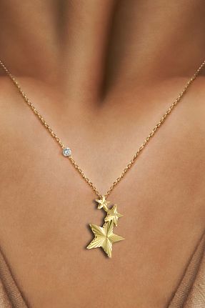 گردنبند طلا زرد زنانه 14 عیار Demas Gold - کد 885937665