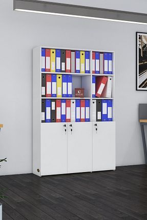 کابینت های اداری سفید Kenzlife - کد 721049872