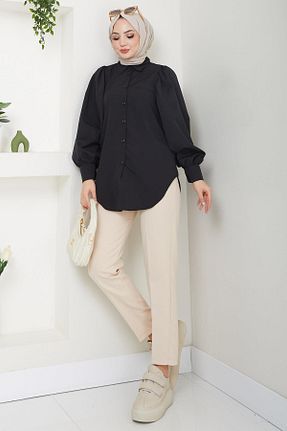 بلوز حجاب مشکی زنانه رگولار hafsamina - کد 885517229