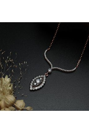 گردنبند نقره صورتی زنانه 925 عیار Sima Silver - کد 111766797