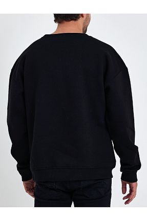 سوئیشرت مشکی مردانه چاپی Uniquetex - کد 854522167