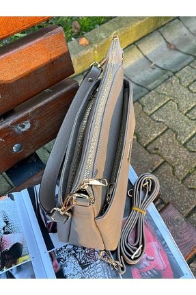 کیف دوشی قهوه ای زنانه چرم خالص beralde - کد 885540341