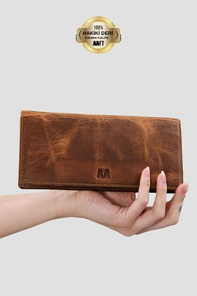 کیف پول قهوه ای زنانه سایز متوسط MFT Leather Design - کد 797066245