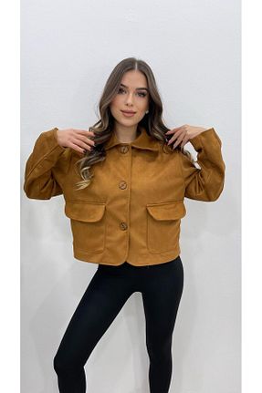 کت قهوه ای زنانه رگولار MODA - کد 885562637