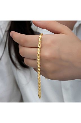 دستبند نقره زرد زنانه 925 عیار esem gold - کد 884986477