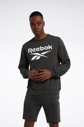 سوئیشرت طوسی مردانه ساده Reebok - کد 859847828