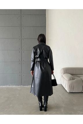 پالتو پشمی مشکی زنانه Relaxed Ekim Store - کد 885614699