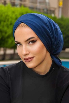 کلاه شنای حجاب سرمه ای زنانه Aişe Tesettür - کد 838757242