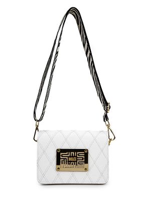 کیف پستچی سفید زنانه چرم مصنوعی Dolce - کد 885653182