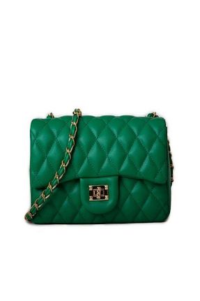 کیف دوشی سبز زنانه چرم مصنوعی Butik - کد 885661096