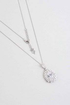 گردنبند نقره سفید زنانه 925 عیار So Chic - کد 885660270