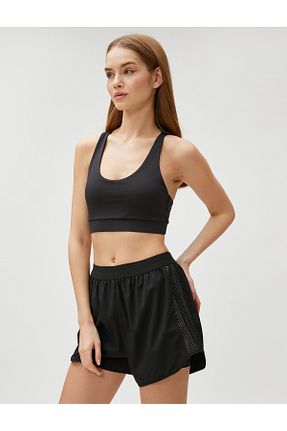 شلوارک و برمودا مشکی زنانه Relaxed Koton - کد 685263614