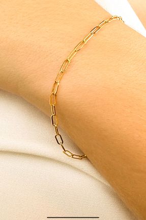دستبند طلا زرد زنانه 14 عیار K KRAFTIVA JEWELRY - کد 885659704