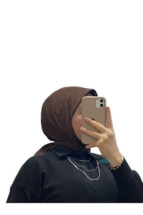 روسری قهوه ای پنبه ای bone sera - کد 885677810