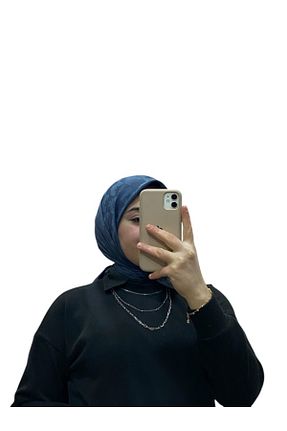 روسری طوسی کرپ ساتن ابریشم LOSYANA - کد 885677869