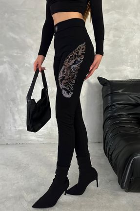 ساق شلواری مشکی زنانه بافت RICH GLAM - کد 885679851