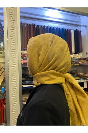 شال نارنجی زنانه پنبه ای Aker - کد 885688306