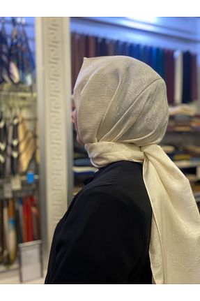 شال بژ زنانه پنبه ای Aker - کد 885688358