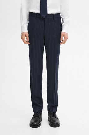 شلوار سرمه ای مردانه پشمی Massimo Dutti - کد 885688410