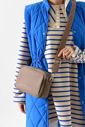 کیف دوشی قهوه ای زنانه چرم مصنوعی Polo Of Colors - کد 885684566