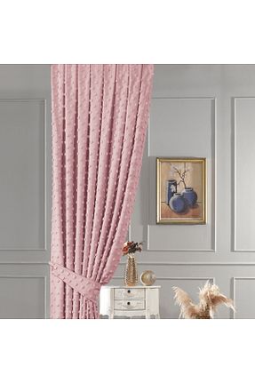پرده زمینه صورتی پلی استر Solinas Collection - کد 885687782