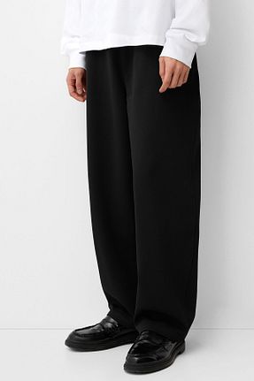 شلوار مشکی مردانه پلی استر Bershka - کد 885683907