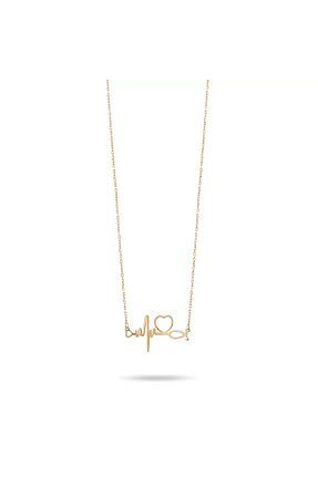 گردنبند طلا طلائی زنانه 14 عیار YCL JEWELLERY - کد 940758290