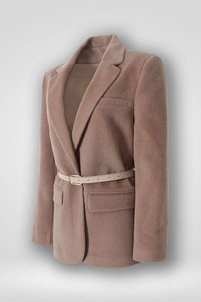 کت قهوه ای زنانه رگولار Hilal Moda - کد 885548238