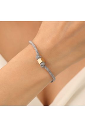 دستبند طلا طوسی زنانه 14 عیار Agora Silver - کد 324951623